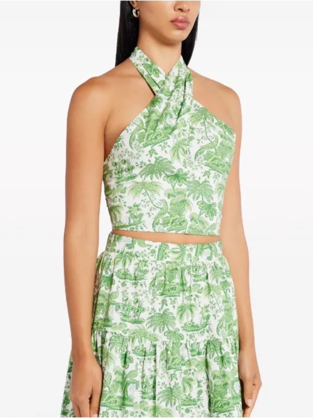Staud Kai Halter Crop Top Size S
